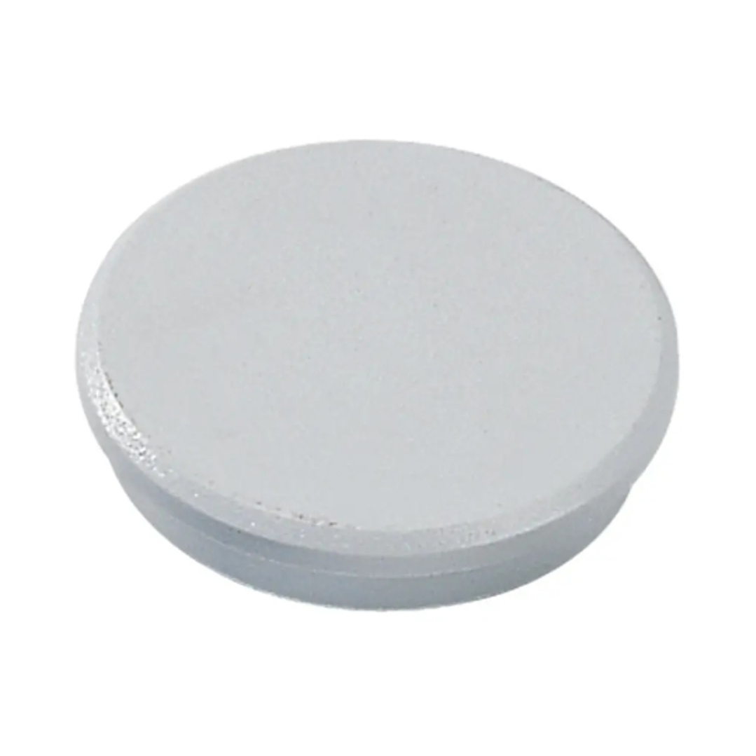 Dahle 95532 Pack de 10 Imanes para Pizarra Blanca - Diametro de 32mm - Color Gris 1