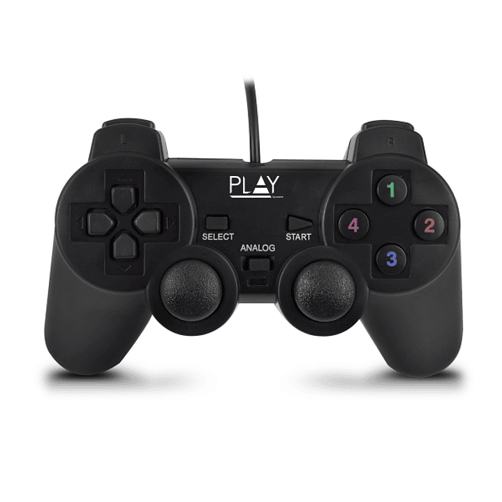 Ewent Mando/Gamepad USB - 13 Botones - 2 Palancas Analogicas - D-Pad de 8 Vias - Cable de 1.5m - Color Negro 1