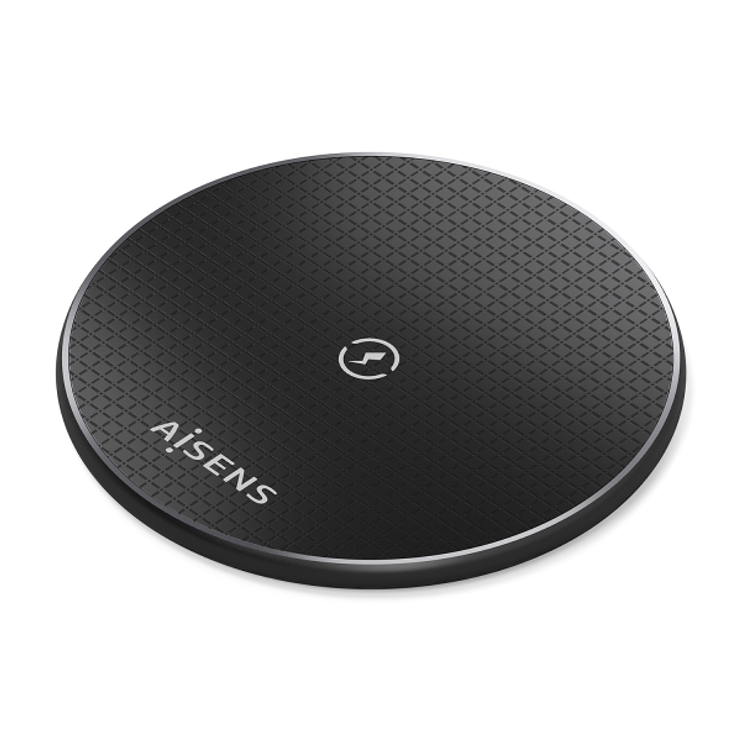 Aisens Cargador Inalambrico 15W - USB-C - Protocolo Qi - Proteccion Contra Sobretension, Sobretemperatura y sobrecorriente - Color Negro 1