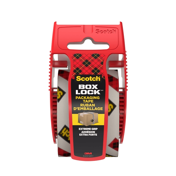 Scotch 195-EF Box Lock Precinto de Embalaje - 48mm x 20.3m - Incluye Dispensador - Color Transparente 1