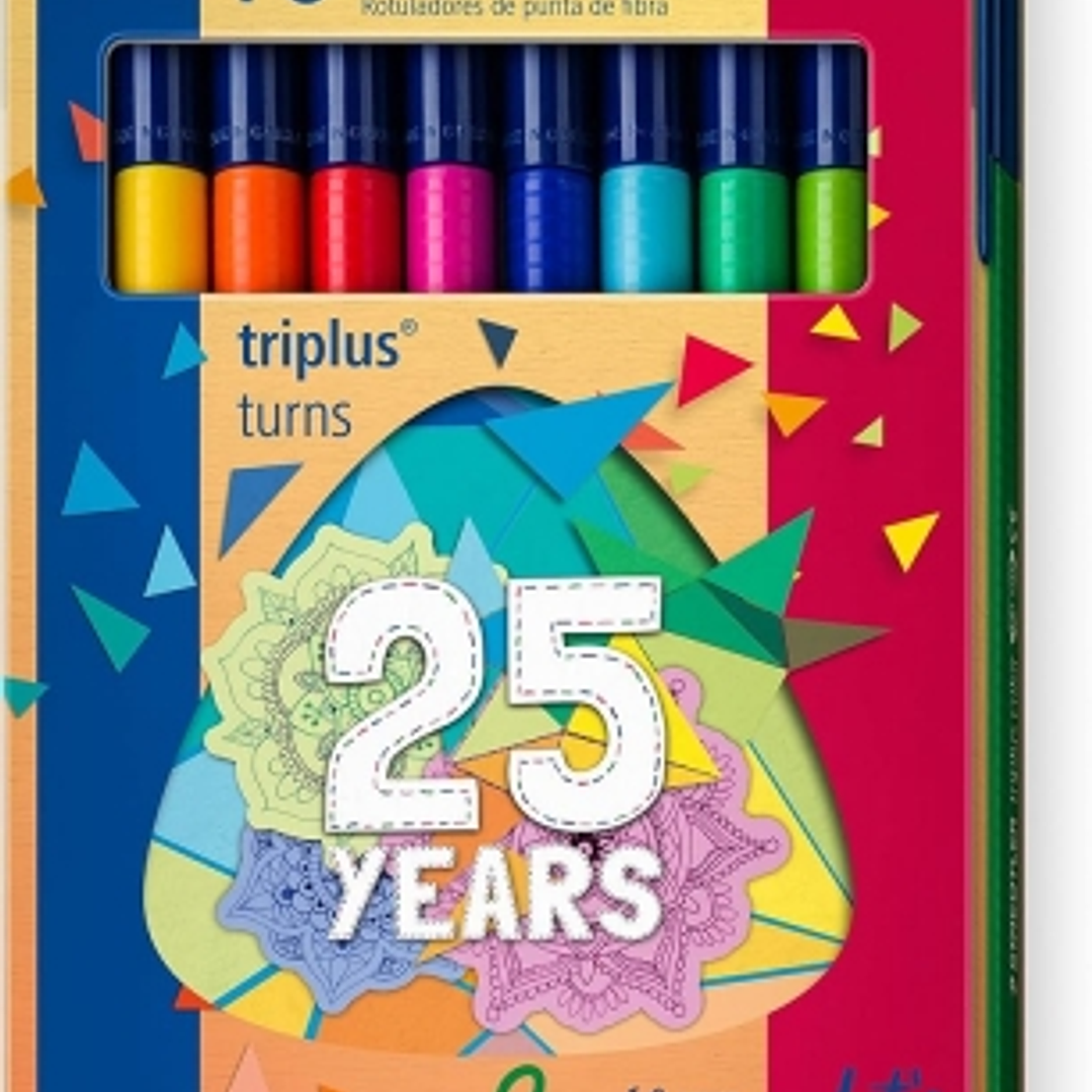 Staedtler Triplus Color 323 Pack de 10 Rotuladores - Trazo 1mm Aprox - Tinta Antisecado - Capuchon Ventilado - Colores Surtidos 1