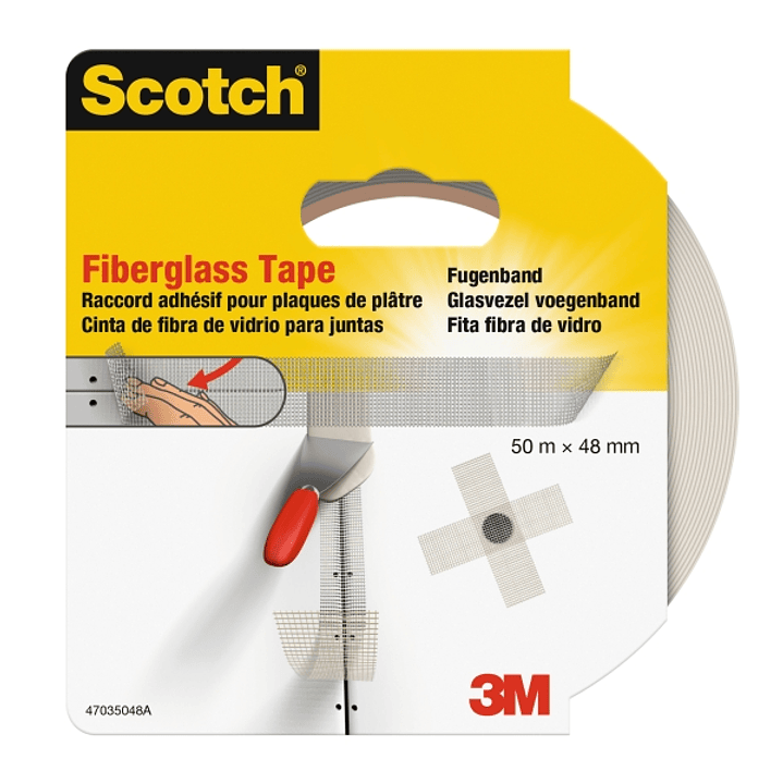 Scotch Cinta Adhesiva para Yeso - 48mm x 50m - Fibra de Vidrio - Color Blanco 1