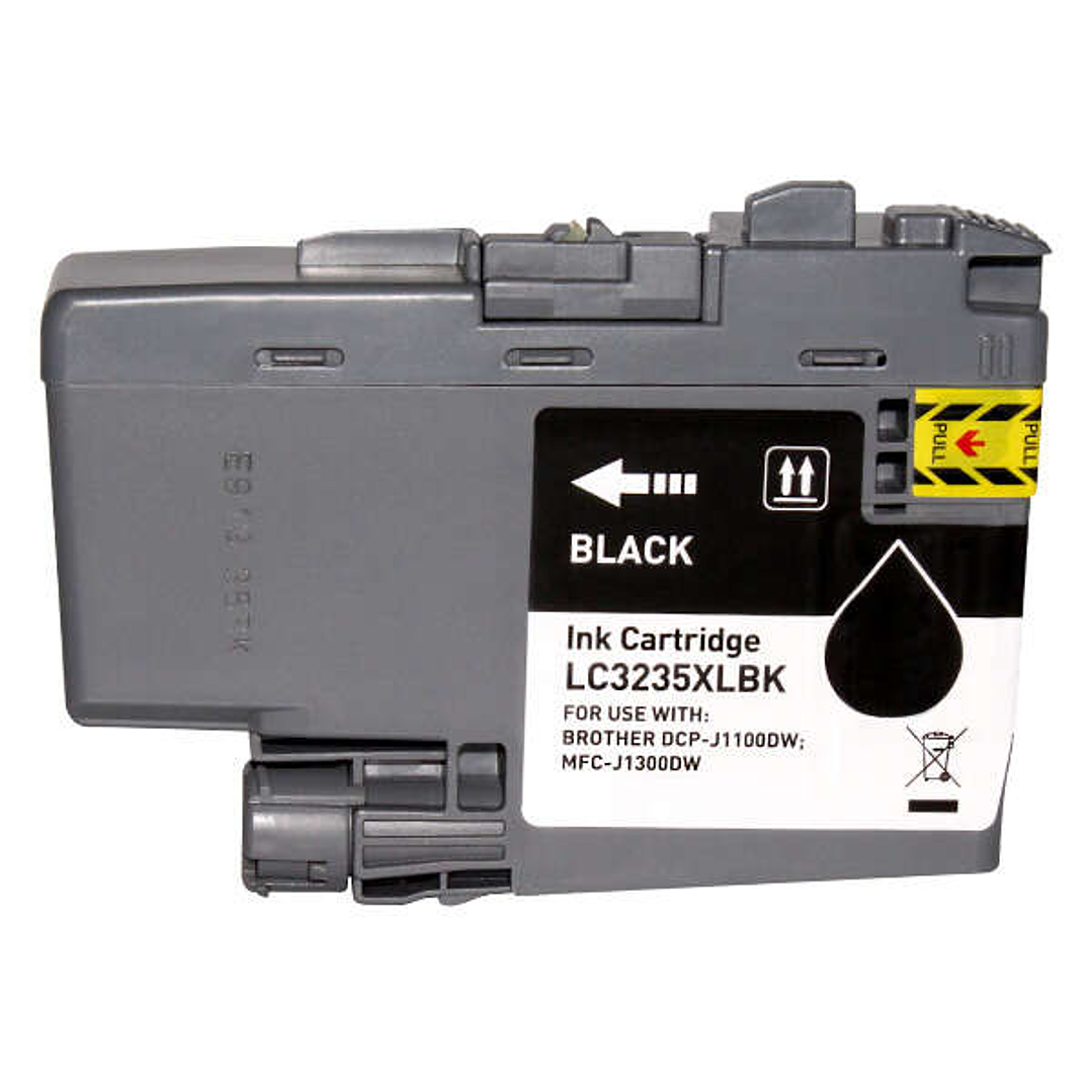 Brother LC3235XL/LC3233 Negro Cartucho de Tinta Pigmentada Generico - Reemplaza LC3235XLBK/LC3233BK 1