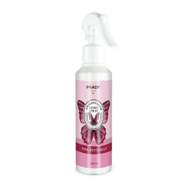 Prady Ambientador Home Spray Pink Butterfly - Frasco de 220 ml - Spray Pulverizador 1