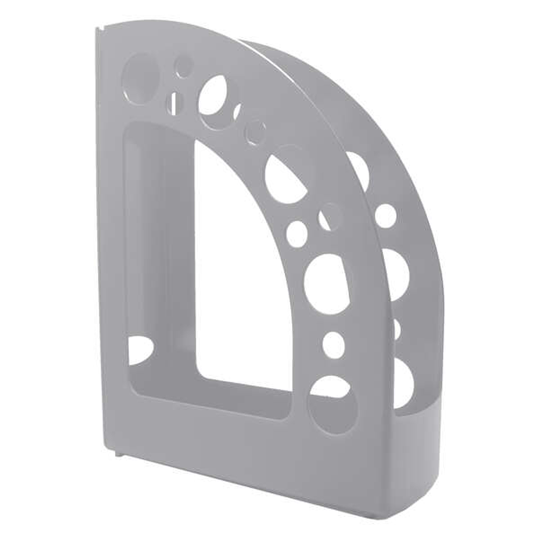 Dohe +Mab Revistero de Poliestireno de Alta Calidad - Medidas 80x318x245mm - Material 100% Reciclable - Color Gris 1