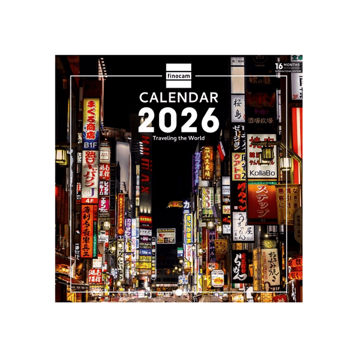 Finocam Calendario de Pared Internacional - Anual 2026 - Imagenes Variadas - 191x5x185mm - Tematica de Viajes 1