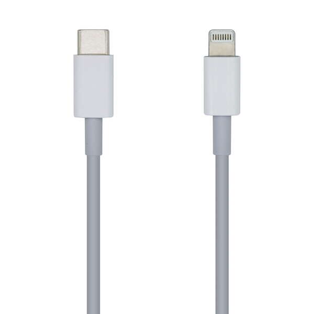 Aisens Cable Lightning a USB-C USB 2.0 - Lightning/M-USB-C/M - 1.0m - Color Blanco 1