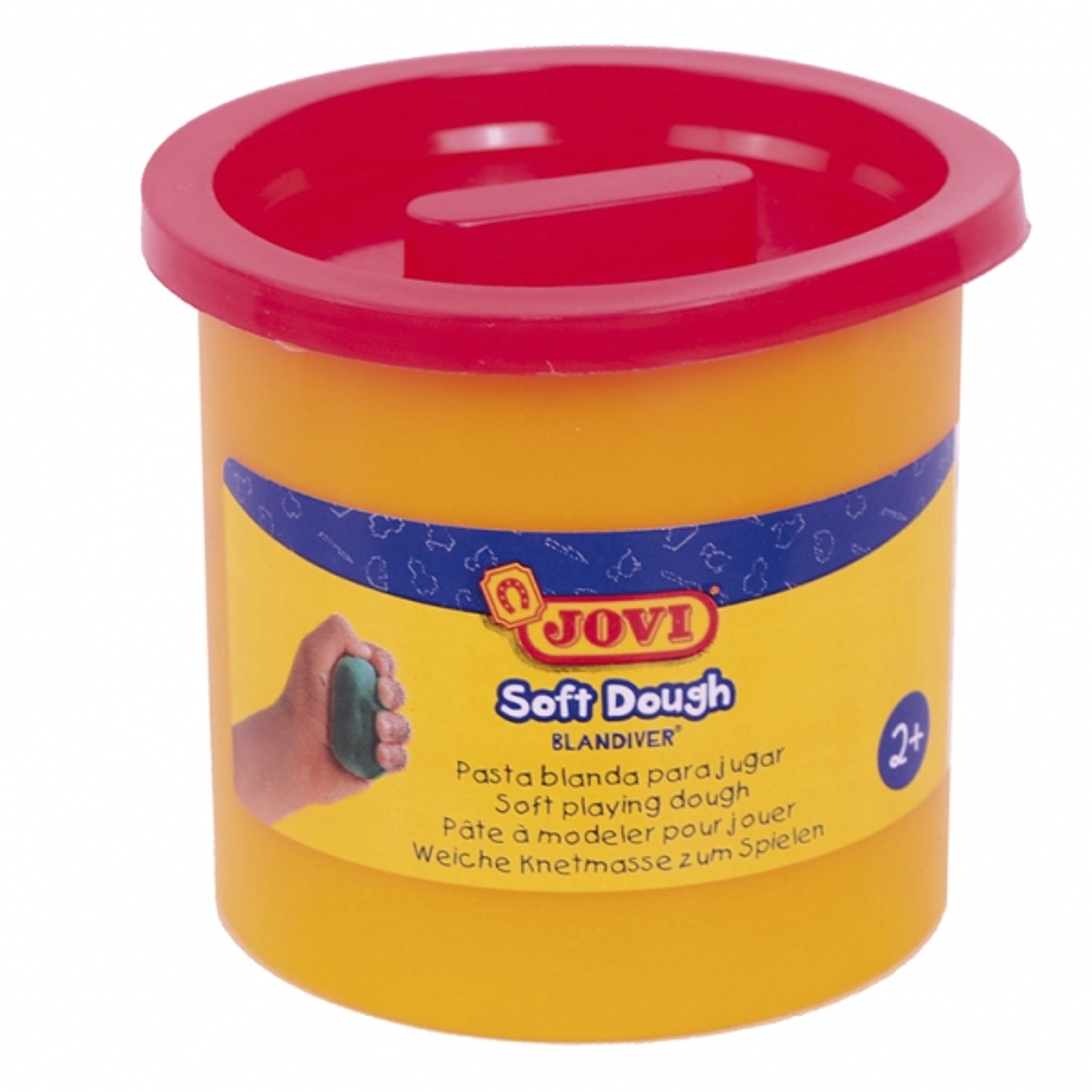 Jovi Soft Dough Blandiver Pack con 5 Botes de Pasta de Modelar 110gr - Blanda y Flexible - Facil de Amasar y Moldear - Ideal para Iniciacion al Modela 1