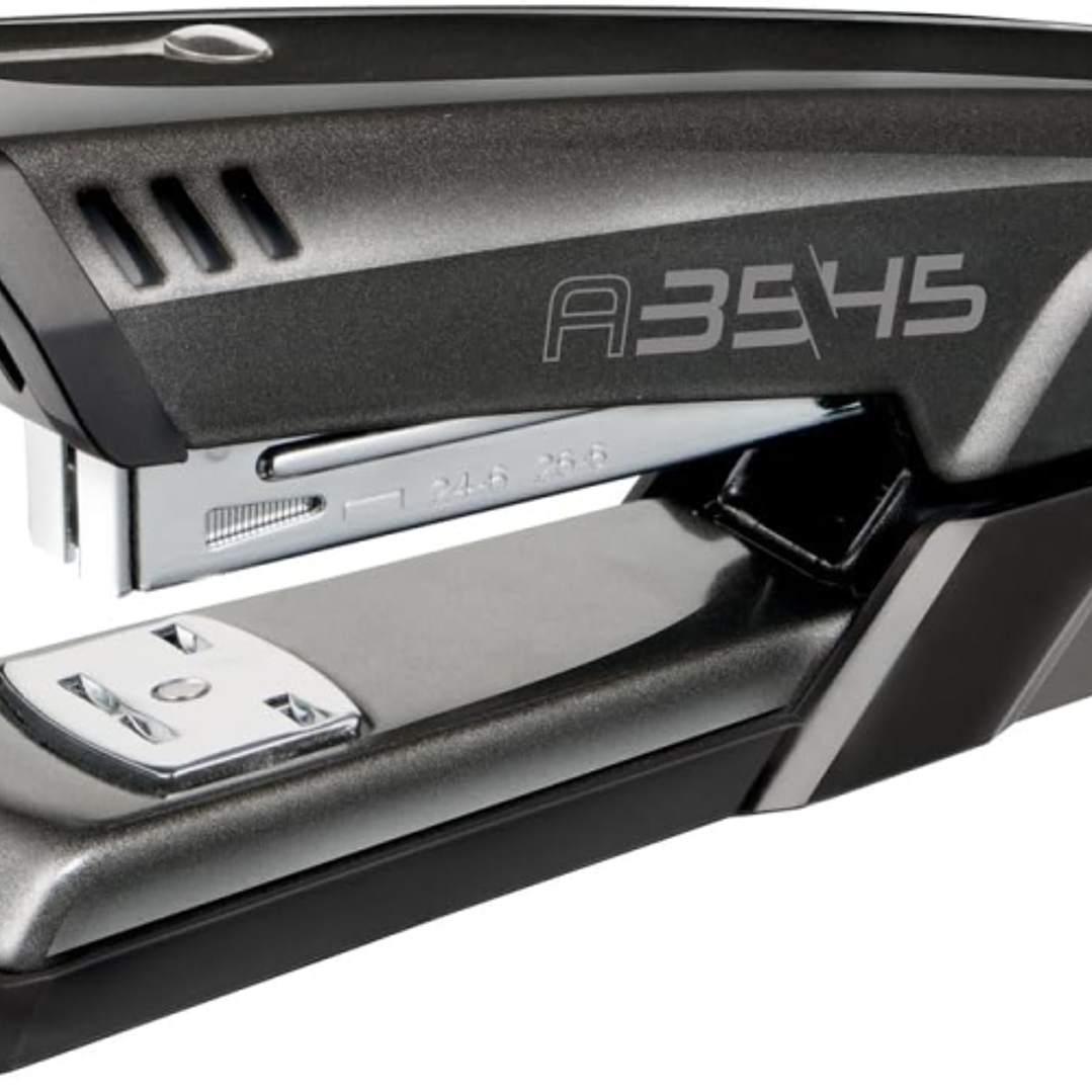 Maped Half Strip A-3545 Grapadora Metalica de Sobremesa - Hasta 25 Hojas a la Vez - Admite Grapas 24/6 y 26/6 - Grapado Abierto y Cerrado - Color Negr 1