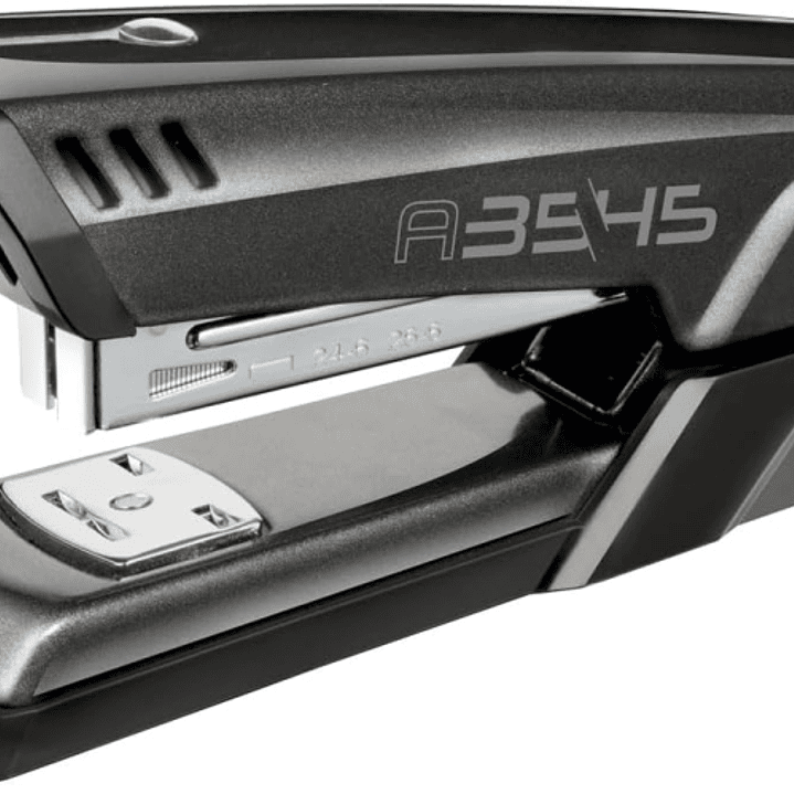 Maped Half Strip A-3545 Grapadora Metalica de Sobremesa - Hasta 25 Hojas a la Vez - Admite Grapas 24/6 y 26/6 - Grapado Abierto y Cerrado - Color Negr 1