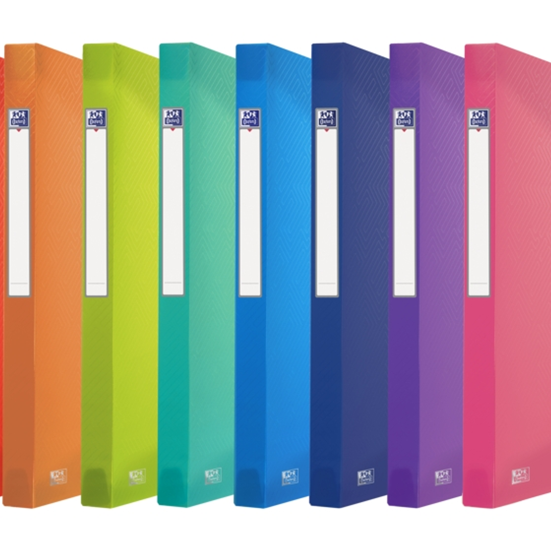 Oxford Urban A4 Carpeta de Proyectos - Tapa de Plastico Translucido - 3 Solapas Fijas - Lomo de 25mm - Colores Surtidos 1