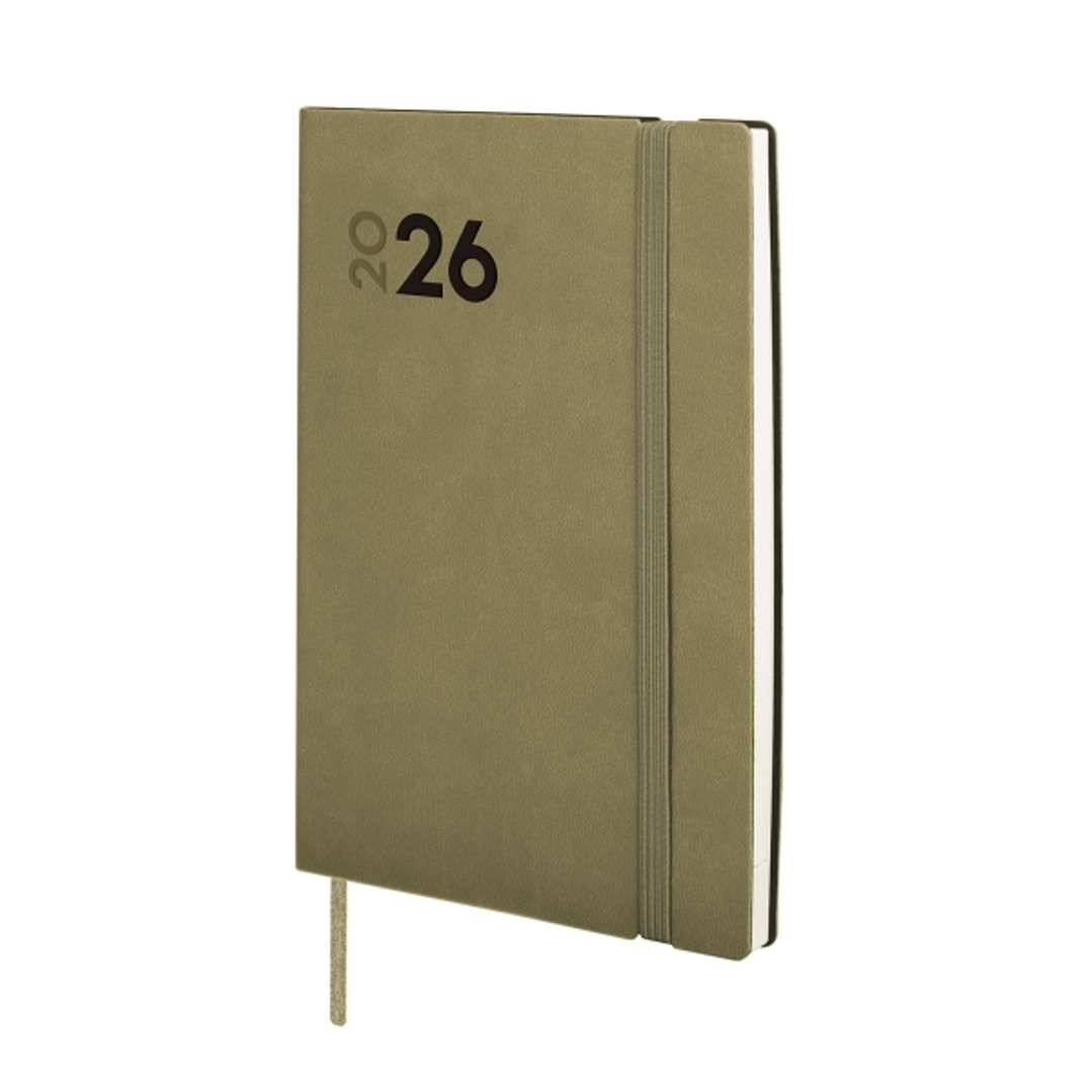 Finocam Dynamic Mara Agenda Profesional - Anual 2026 - Tapa Blanda - Cierre con Goma Elastica - Formato Y4 - 124x11x174mm - Semana Vista en Vertical - 1