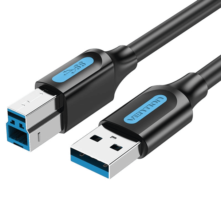 Vention Cable USB-A 3.0  a USB-B -0.5m - Color Negro 1