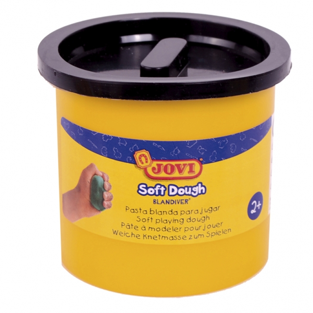 Jovi Soft Dough Blandiver Pack con 5 Botes de Pasta de Modelar 110gr - Blanda y Flexible - Facil de Amasar y Moldear - Ideal para Iniciacion al Modela 1