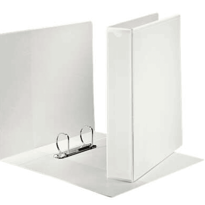 Esselte Canguro Plus Carpeta de Anillas - Formato A4 - Capacidad para 380 Hojas - 2 Anillas de 40mm - Color Blanco 1