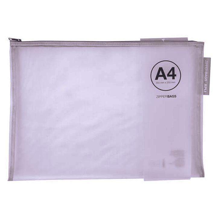 Apli Sobres Porta-Todo Nylon Transpirable A4 - Tacto Agradable, Portatiles, Resistentes y Duraderos - Ideal para Documentos, Equipos Electronicos y Vi 1