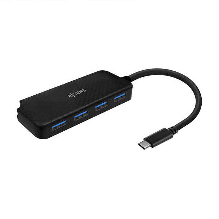 Aisens Hub USB 3.1 USB-C - USB-C/M-4Xtipo A/H - 15cm - Color Negro 1