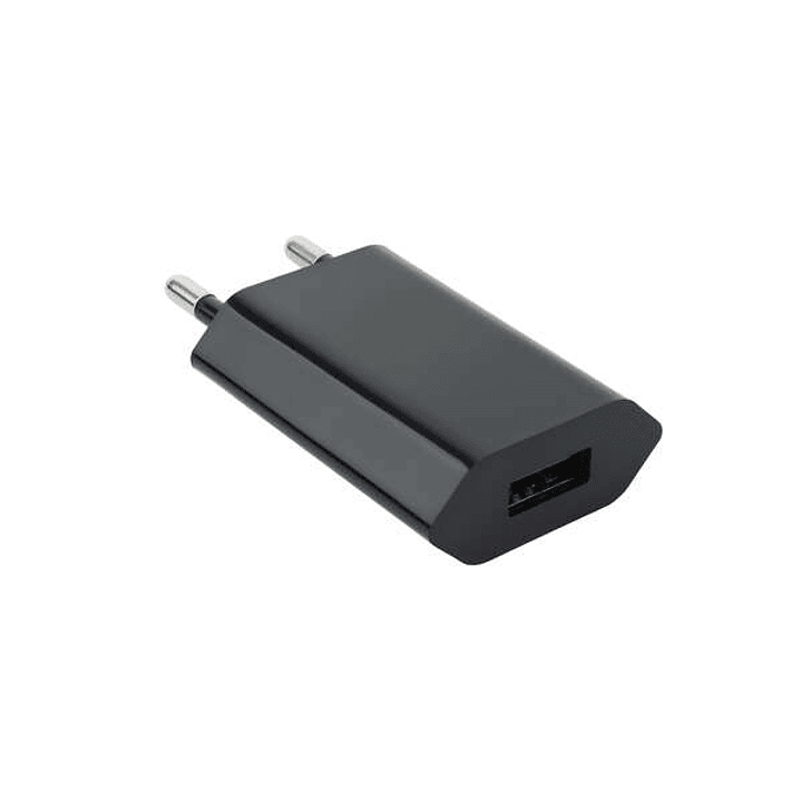 Nanocable Mini Cargador de Red USB 5V - Color Negro 1