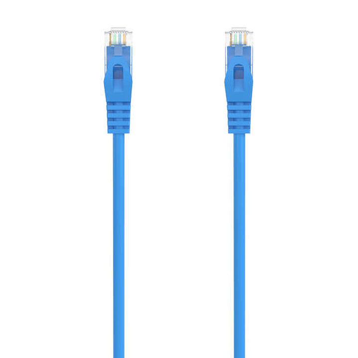 Aisens Cable de Red Latiguillo RJ45 LSZH Cat.6A 500 MHZ UTP AWG24 - 3m - Libre de Halogenos - 10 Gigabit/s - Color Azul 1