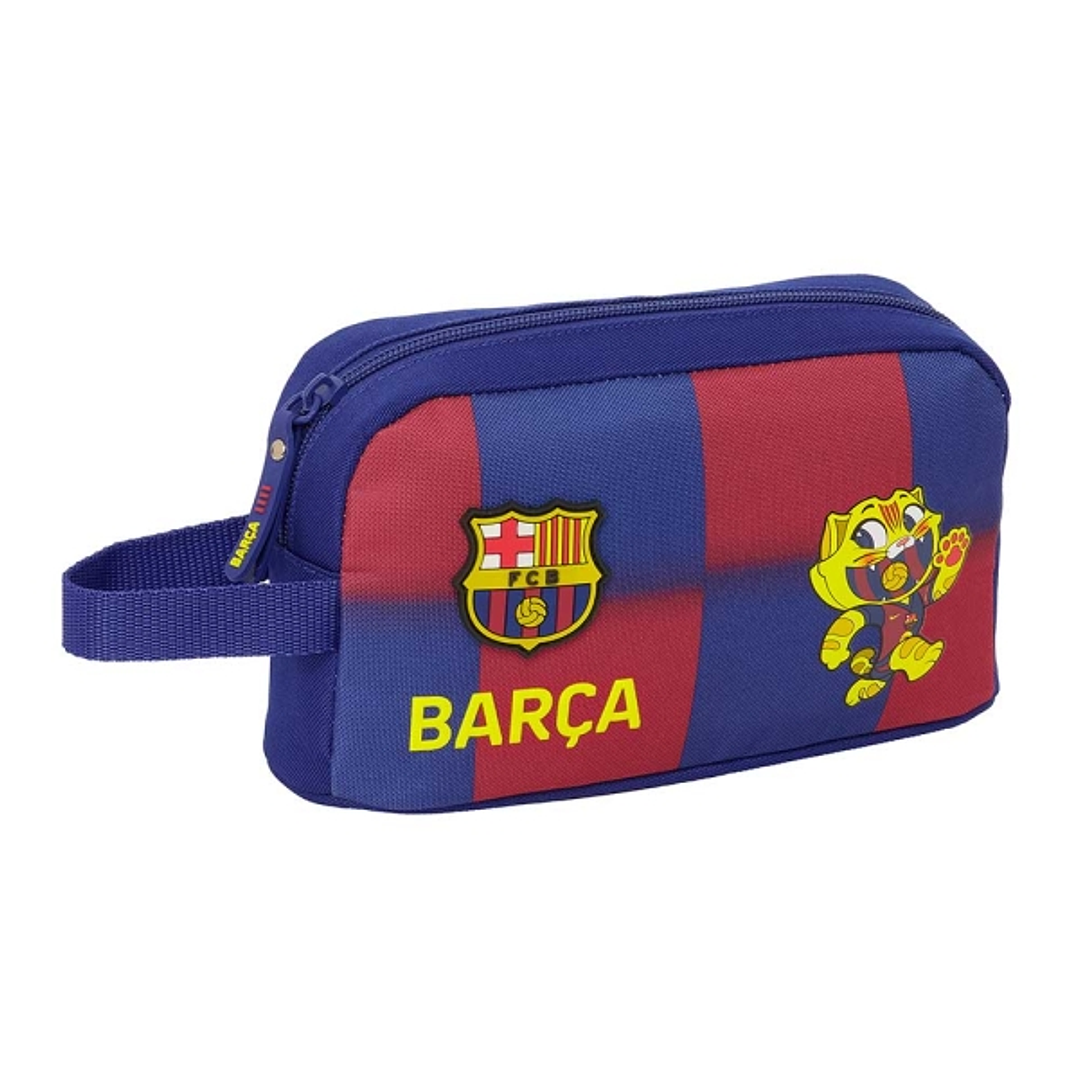 Safta F.C.Barcelona Bolsa Isotermica Porta Alimentos de 1.7L - Asa de Mano - Cierre de Cremallera - 21.5x12x6.5cm - Color Rojo y Azul 1