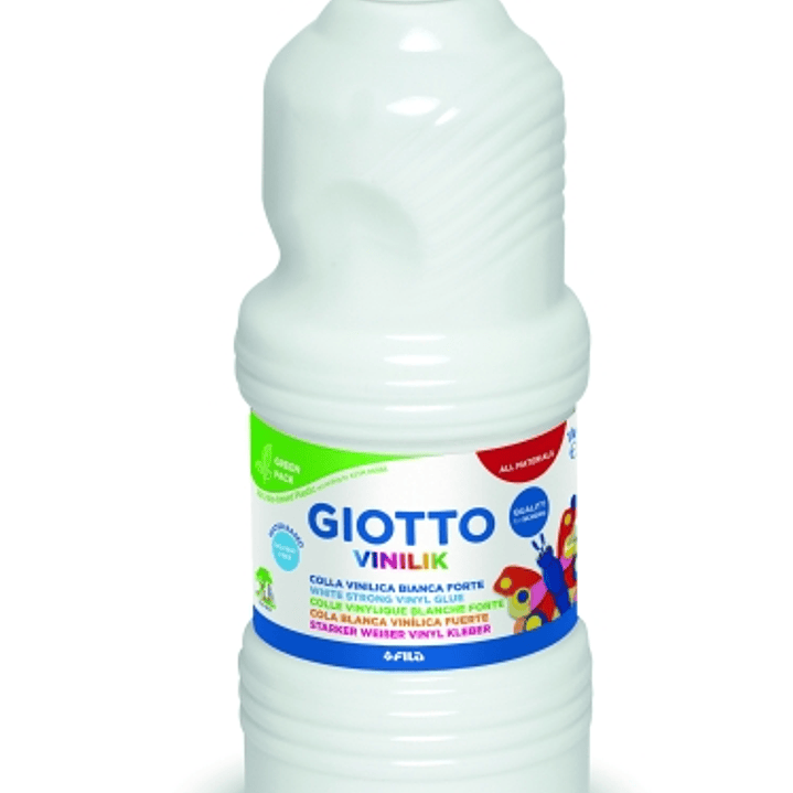 Giotto Vinilik Cola Vinilica - 1Kg - Fuerte - Botella de Plastico - Color Blanco 1