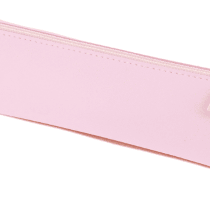 Oxford Live & Go Estuche Cuadrado Pequeño - Material Acolchado - Goma Elastica para unirlo al Cuaderno - Color Rosa 1