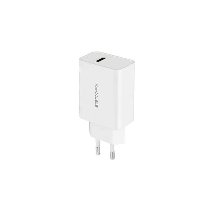 Nanocable Cargador USB 5V/2.1A - Color Blanco 1