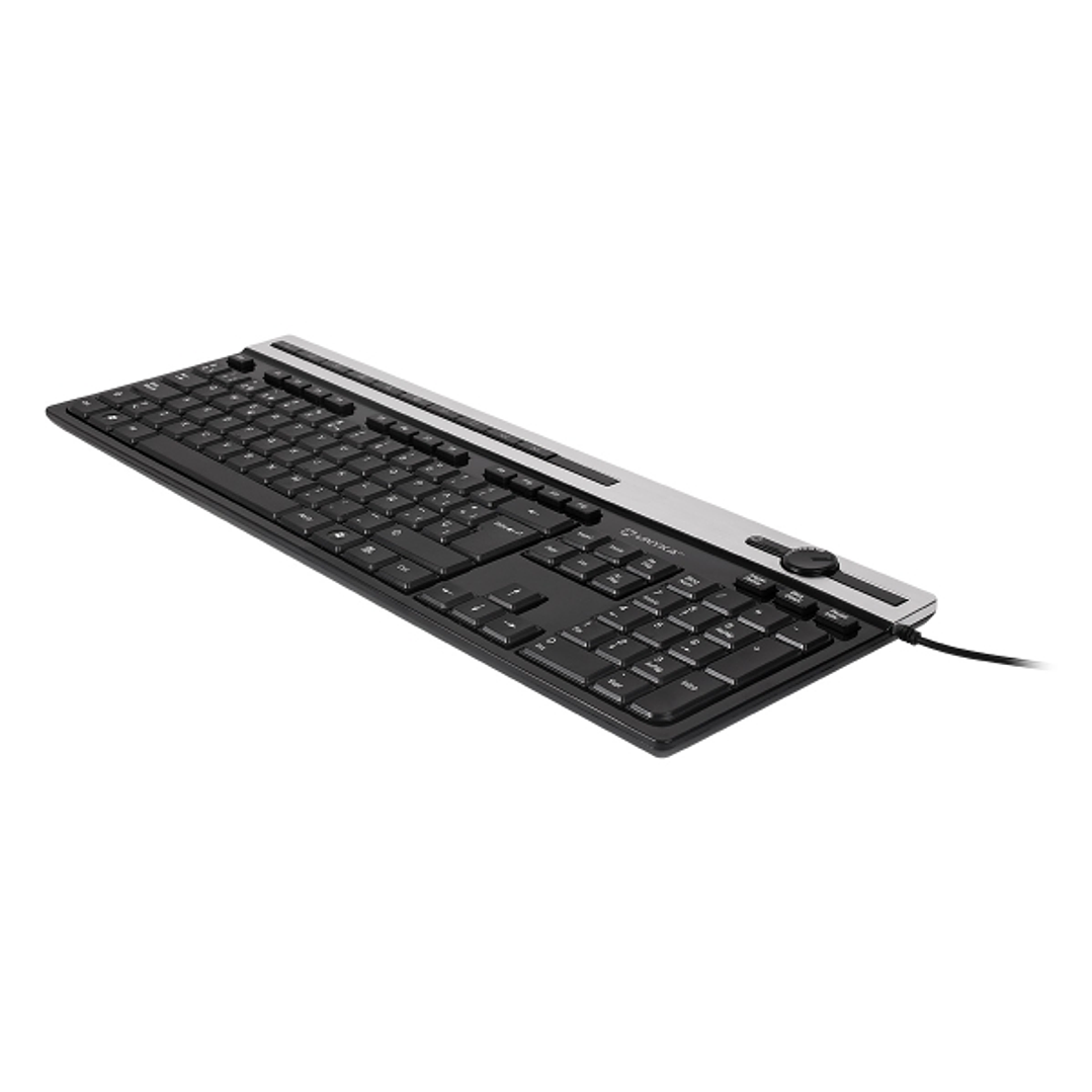 Unykach A2930 Teclado USB con 105 Teclas + 12 teclas multimedia - Teclas planas - Color Negro 1