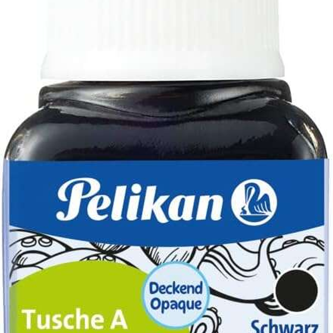 Pelikan 523 N17 Tinta China 10ml - Tinta de Alta Calidad - Resistente al Agua - Ideal para Dibujo y Caligrafia - Color Negro 1