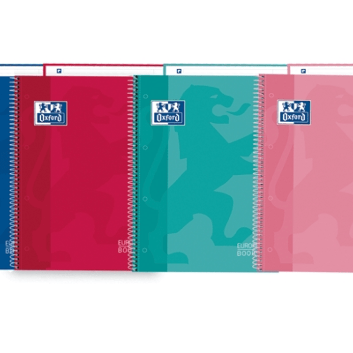 Oxford School Classic A5+ Europeanbook - Tapa Extradura - 80 Hojas - Colores Surtidos 1