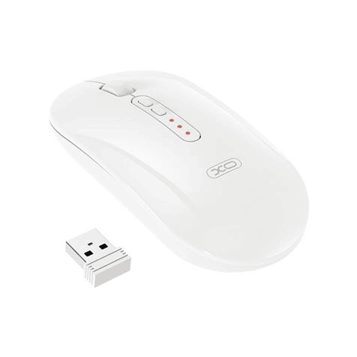 XO M13 Raton Inalambrico - Bluetooth y RF 2.4GHz - 1600DPI - Color Blanco 1