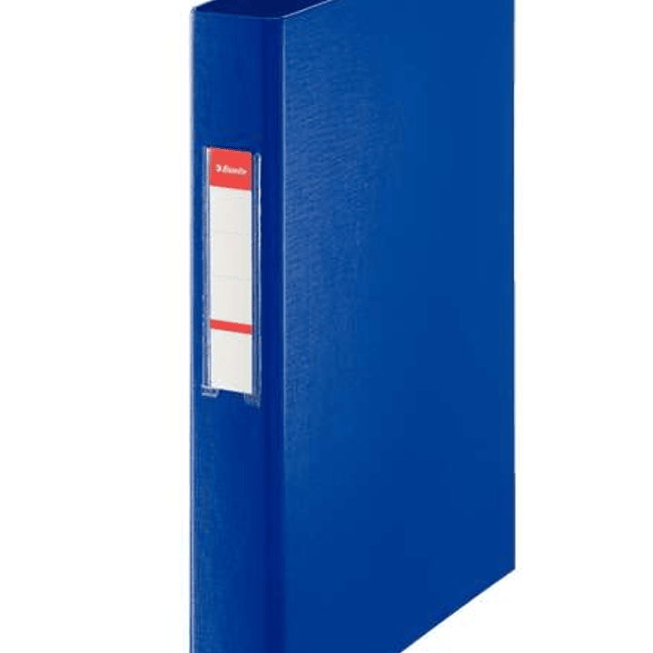 Esselte Carpeta de Anillas Formato Folio - 2 Anillas Mixtas de 25mm - Capacidad para 190 Hojas - Color Azul 1