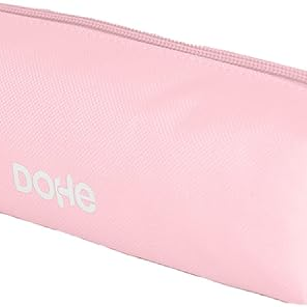 Dohe Serenity Portatodo Cuadrado - Cierre con Cremallera y Tirador de Goma - Color Rosa 1