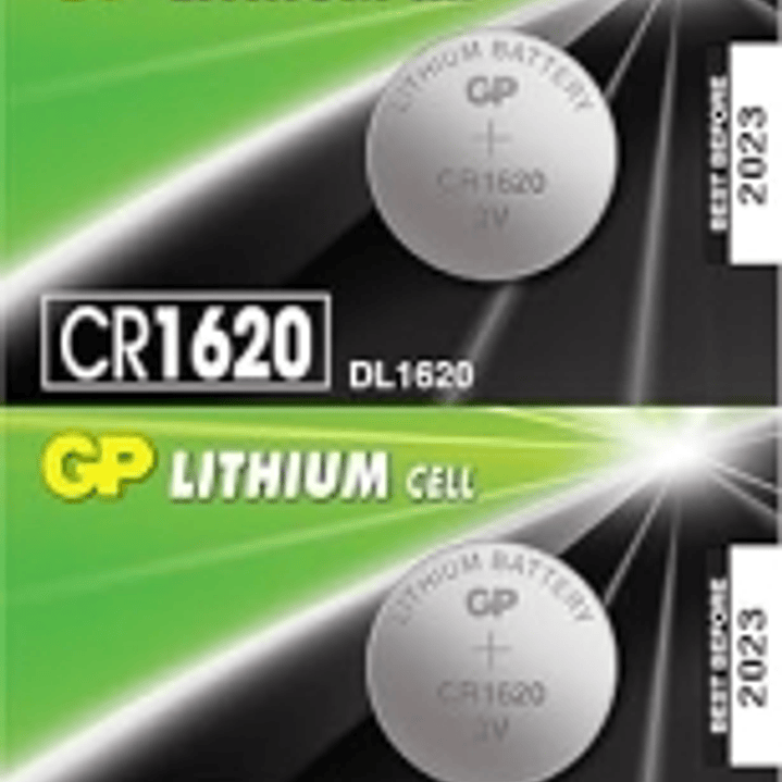 GP Lithium CR1620 Pack de 5 Pilas 3V 1