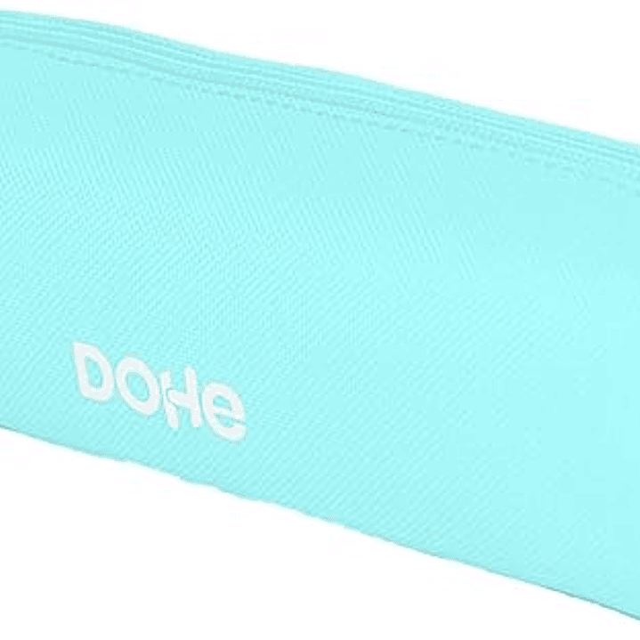 Dohe Serenity Portatodo Cuadrado - Cierre con Cremallera y Tirador de Goma - Color Verde 1