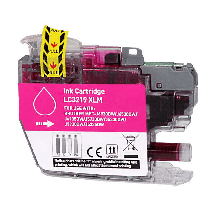 Brother LC3219XL Magenta Cartucho de Tinta Generico - Reemplaza LC3219XLM 1