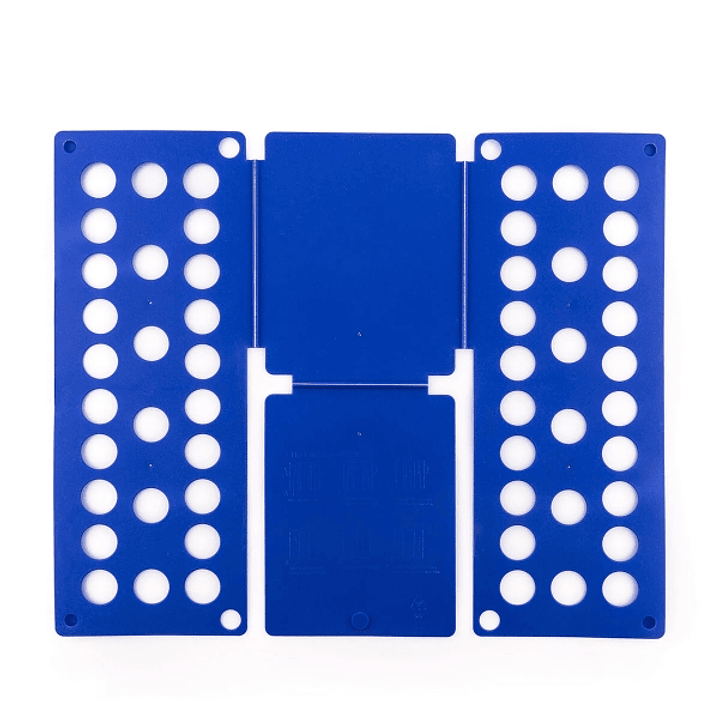 Innovagoods Doblador de Ropa - Plegable - Polipropileno - Adaptado a Ropa Infantil - Universal - 40x16x1cm - Color Azul 1