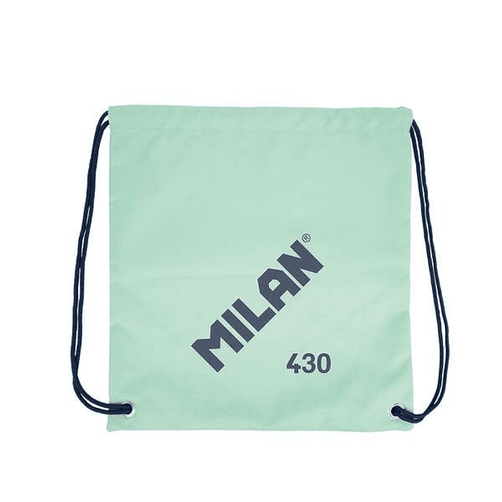 Milan Serie 1918 Bolsa/Mochila de Tiras Grande - Tejido 'ripstop' Ligero y Resistente - Medidas 34x42x0.7cm - Color Verde 1