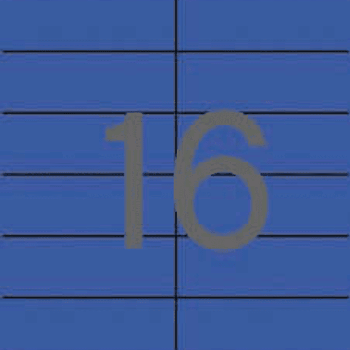 Apli Etiquetas Azules Permanentes 105.0 x 37.0mm 20 Hojas 1