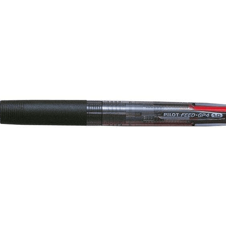Pilot Boligrafo de Bola Retractil Feed GP4 Begreen - Punta Redonda 1mm - Trazo 0.27mm - 78.2% de Plastico Reciclado - Recargable - Grip Ergonomico - 4 1