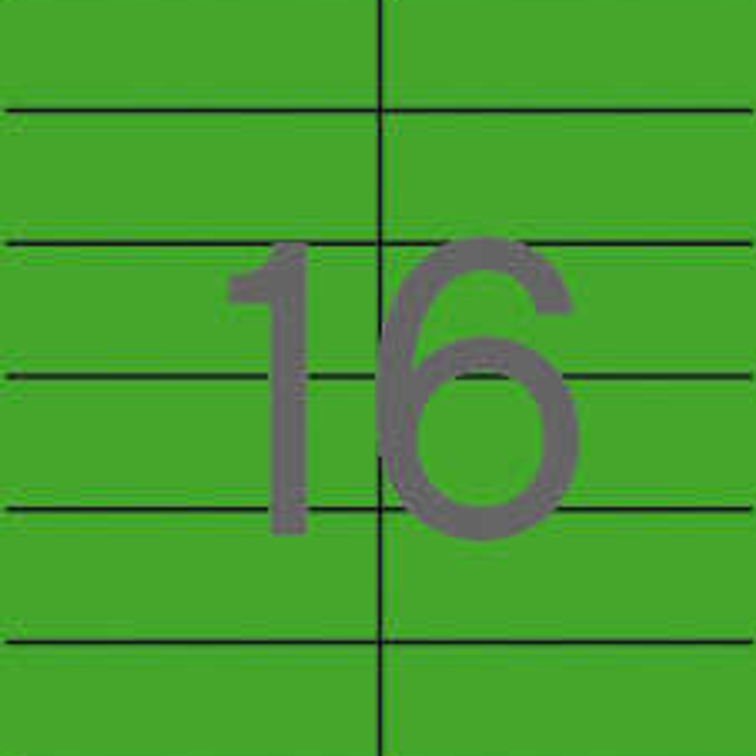 Apli Etiquetas Verdes Permanentes 105.0 x 37.0mm 20 Hojas 1