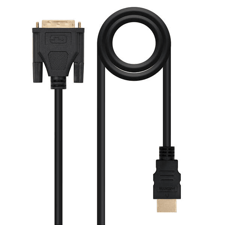Nanocable Cable DVI 18+1 Macho a HDMI Macho 1.80m - Color Negro 1