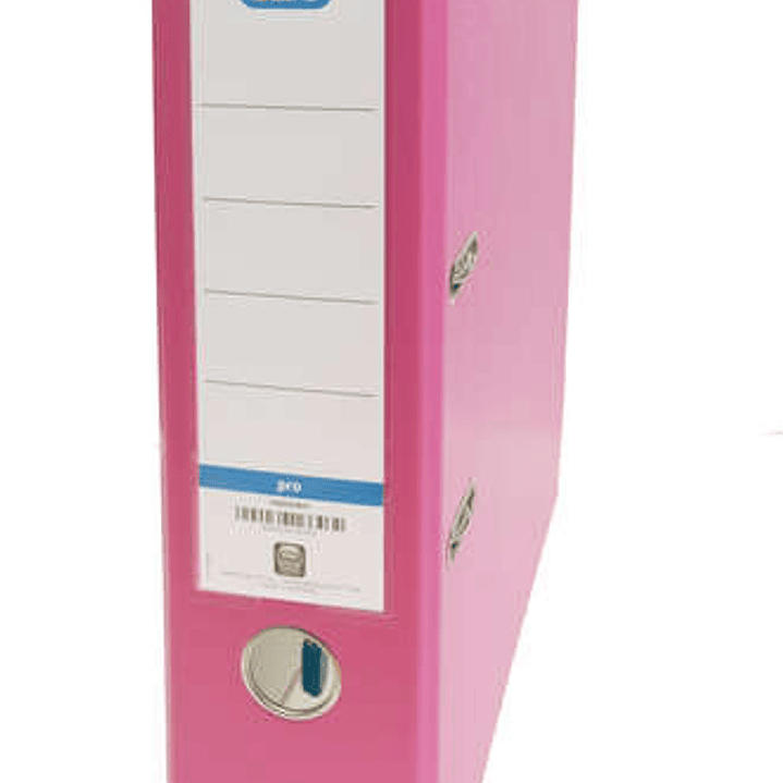Elba Archivador Palanca Rado Top Folio - Lomo de 80mm - Forrado Exterior de Plastico - Interior de Papel - Color Rosa 1