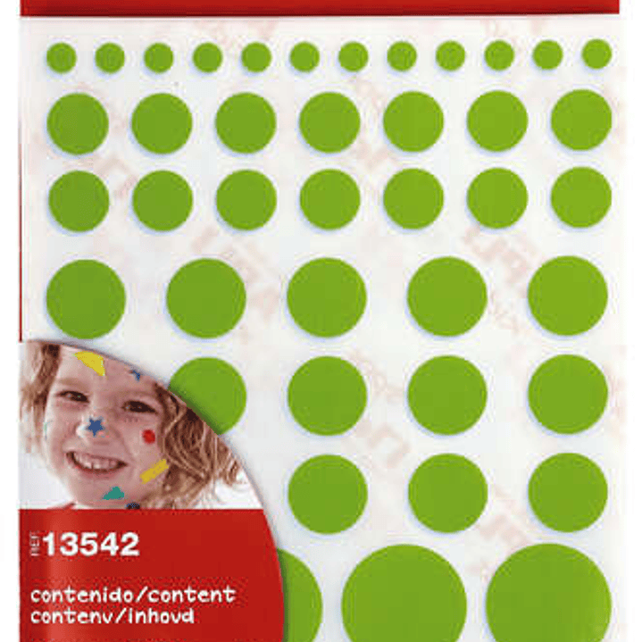 Apli Gomets Adhesivo Permanente - 1052 Gomets por Bolsa - Desarrollo de Habilidades Creativas y Psicomotrices - Cumple Normas EN-71 y FSC - Diferentes 1