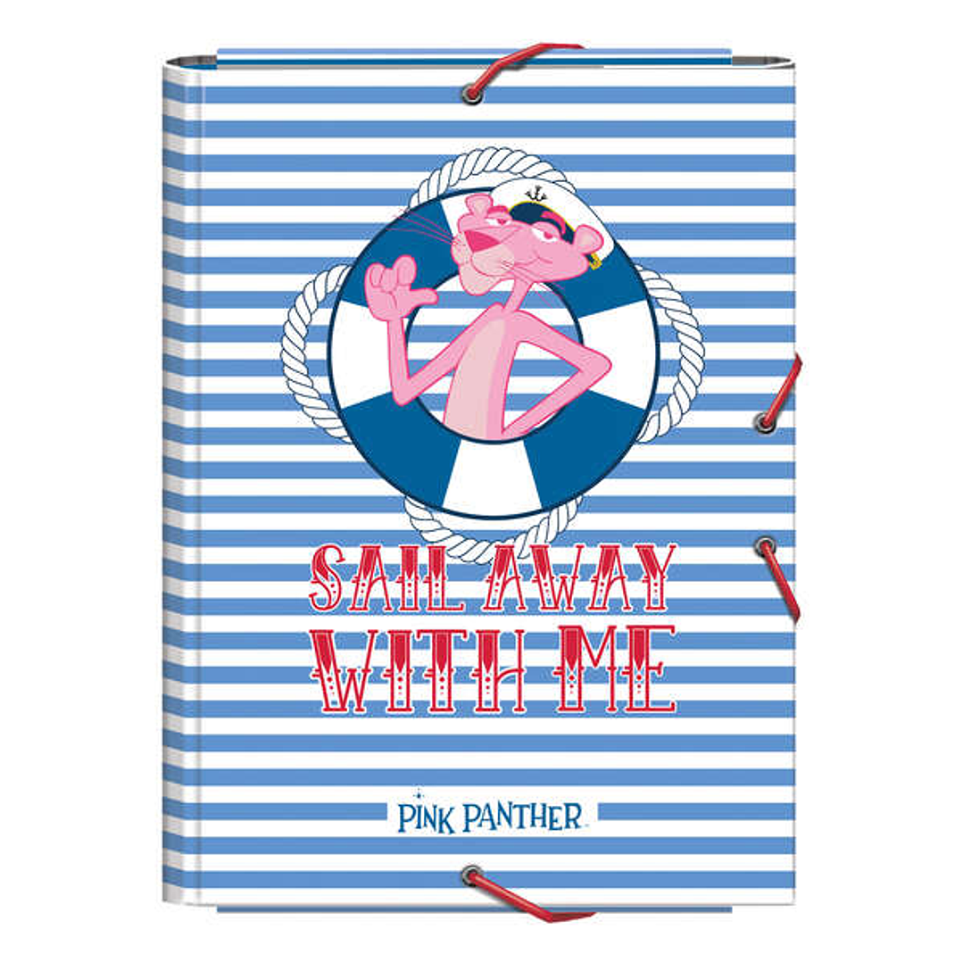 Dohe Carpeta de Carton Forrado con Papel Impreso a Todo Color - con 3 Solapas y Guardas Impresas - Cierre de Goma Elastica Redonda 1