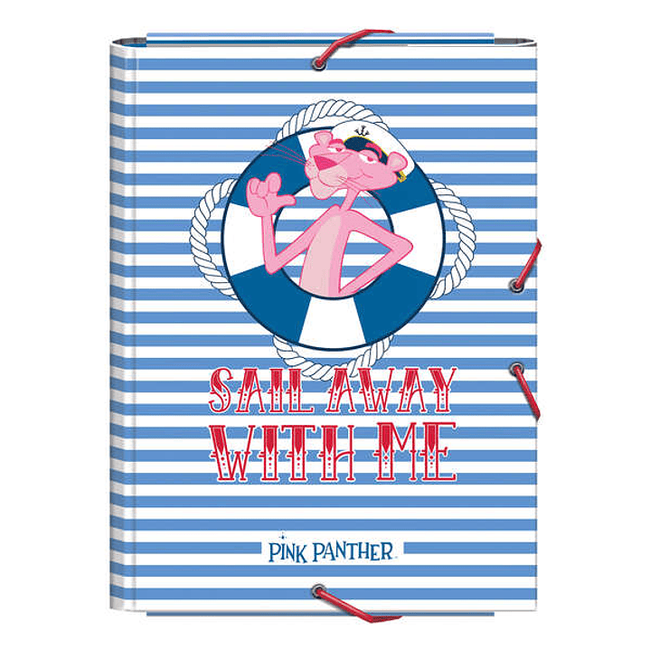 Dohe Carpeta de Carton Forrado con Papel Impreso a Todo Color - con 3 Solapas y Guardas Impresas - Cierre de Goma Elastica Redonda 1