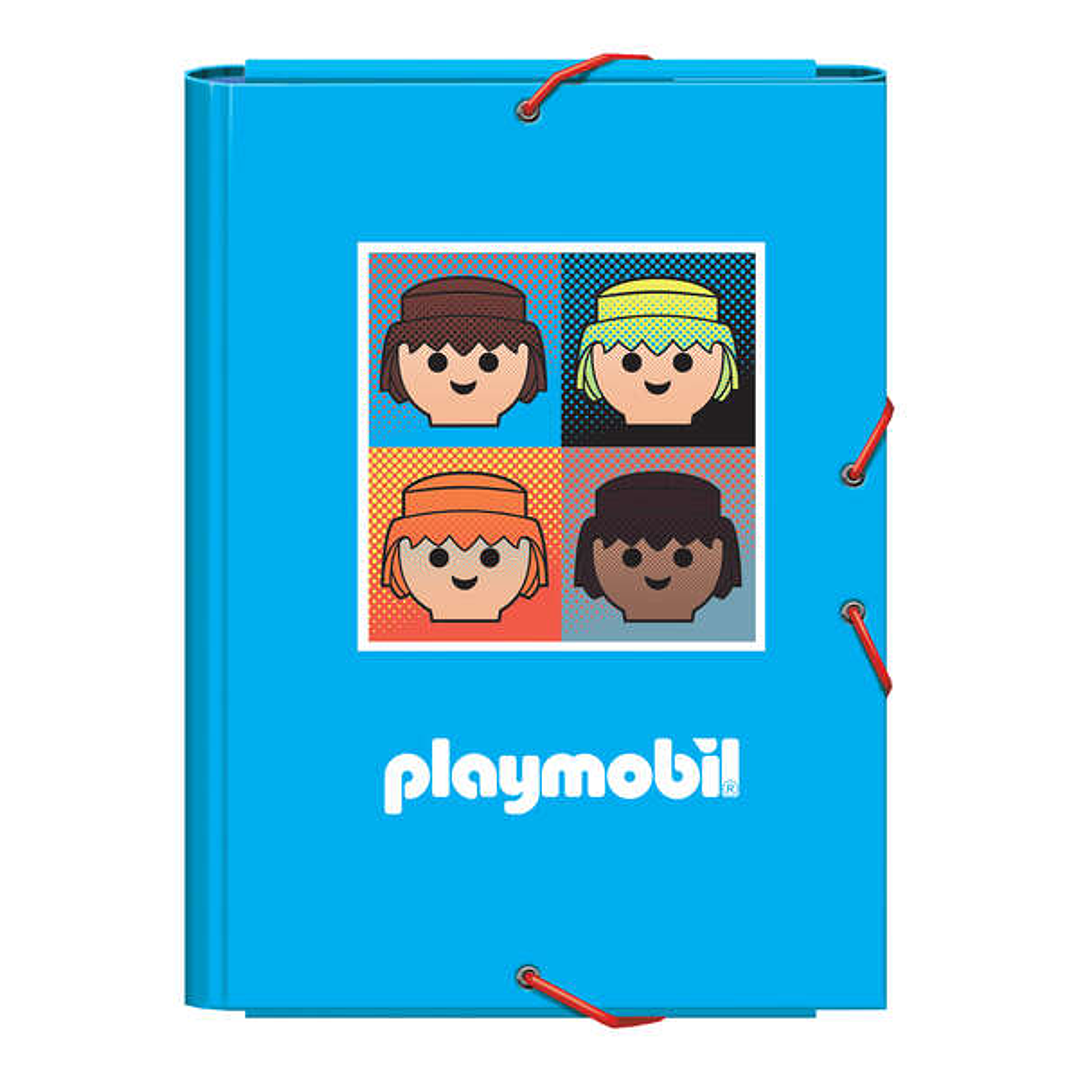 Dohe Carpeta de Carton Forrado con 3 Solapas - Cierre de Goma Elastica 1