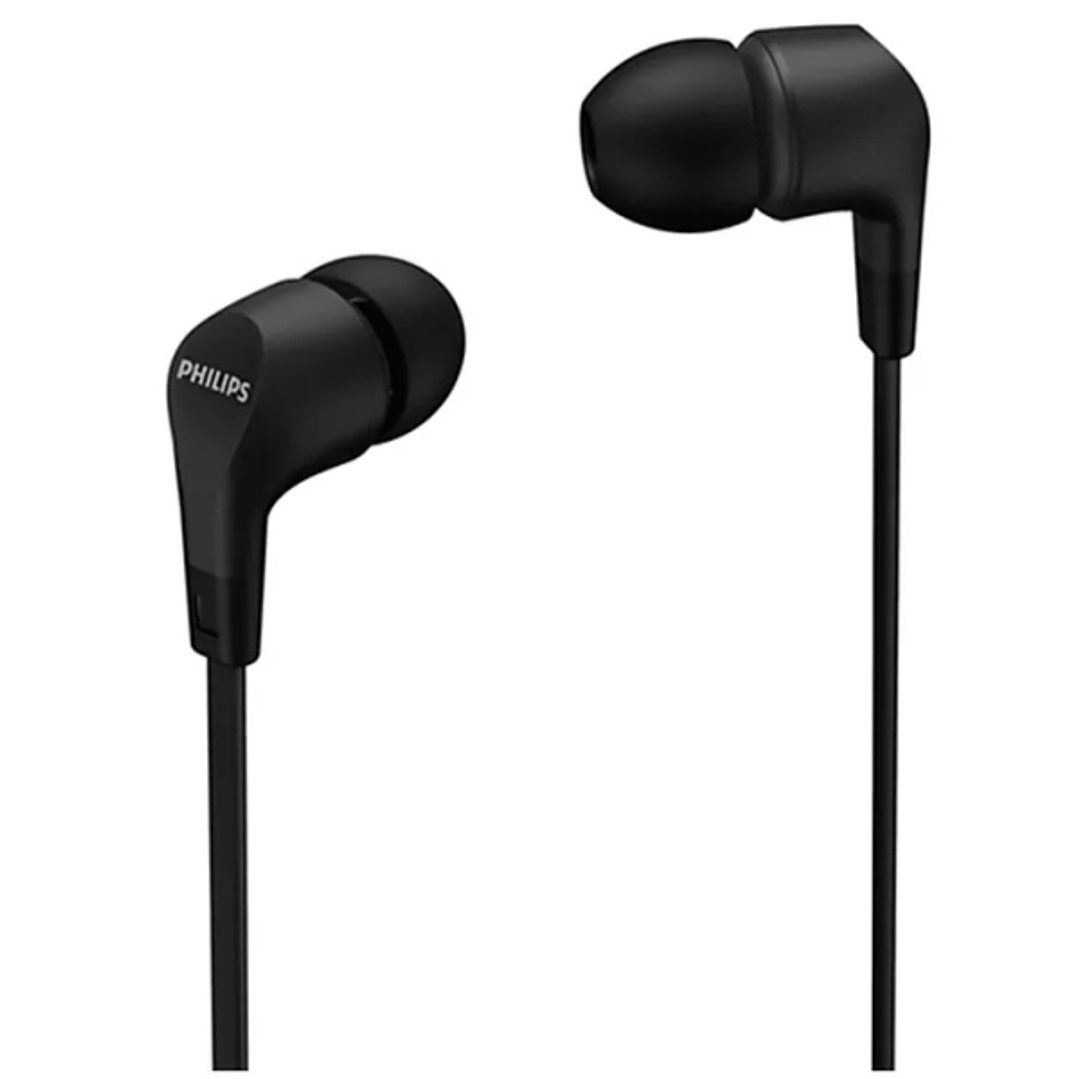 Philips Auriculares Intraurales con Cable - Jack 3.5mm - Microfono Integrado - 3 Pares de Almohadillas de Silicona - Aislamiento Pasivo del Ruido - Al 1