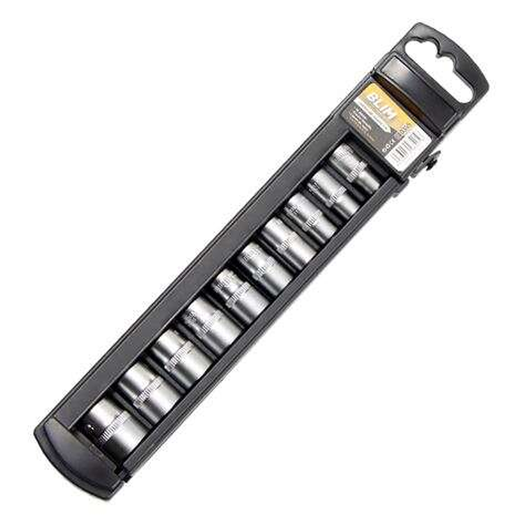 Blim Juego de Llaves de Vaso - Medida: 5, 6, 7, 8, 9, 10, 11, 12, 13, 14mm - Tamaño 1/4