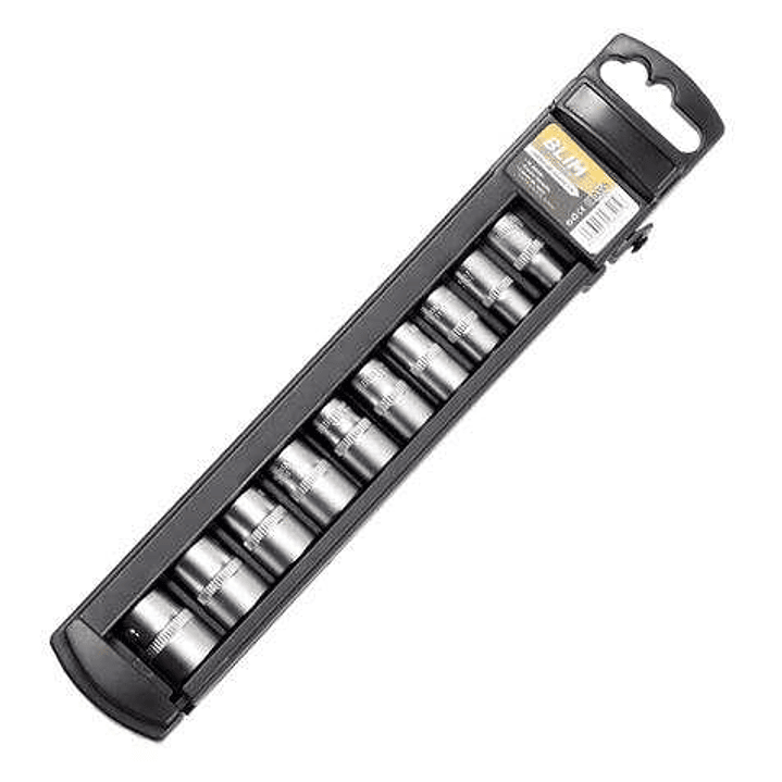 Blim Juego de Llaves de Vaso - Medida: 5, 6, 7, 8, 9, 10, 11, 12, 13, 14mm - Tamaño 1/4